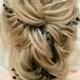 Black Bridal hair vine wedding hair accessories Bridesmaid gift