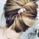 Rose Opal Crystal Hair Comb Swarovski hair clips Bohemian Headpiece Statement Hair Comb Blush Bridal Hairpiece opal hair accessories