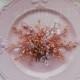 Blush Bridal silver hair comb bridal head piece with opal Rosegold Hair Vine