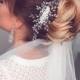 Pearls bridal hair comb