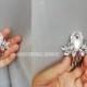 Swarovski Hair Comb Rhinestone hair comb Bridal Silver Wedding Headpiece Crystal hair clip crystal marquise hair pin