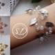 Silver Leaf bracelet for bride or bridesmaids