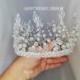 Crystal bridal crown Silver Tiara