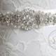Bridal belt embellishment belts Crystal Rhinestone Pearl Bridal Sash belt Crystal Wedding sash belt crystal applique Wedding Dress belt