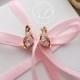Gold bridesmaid earrings set of 2 3 4 5 6 7 8 9 set of 10 11 12 crystal earring-Bridesmaids earrings-Stud dangle earring-Rose gold gift