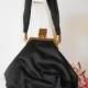 Vintage Black Evening Bag, Elegant Evening Purse EB-0782