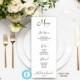 Wedding Menu Template, Printable Menu Template, Wedding Menu, Instant Download, Wedding Dinner Menu, Editable, Editable Text and Color, DIY