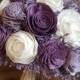 Custom Lilac Dusty Lavender Wisteria Sola Wood Flowers with Lilac Fillers Style 289