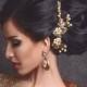 Leaf Headband tiara with maple leaves|Metal Crown|Rustic Wedding Headband|floral bridal headdress|Grecian tiara|Vintage wedding accessories