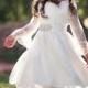 Lace Flower Girl Dress, Flower Girl Dresses, Baby Lace Dress, First Communion Dress , Bohemian Flower Girl Dress, White Lace Baptism Dress,