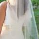 Bridal Veil, Cut Edge Veil, Simple Wedding Veil, Veil for Bride, Wedding Veil, Ivory Veil, White Veil, Veil for Wedding, Simple Veil,VB-5090