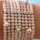 Pink And White Pearl Bracelet, Pinks Pearls, Vintage Pearl Bracelet, Pearl Wristlet, Expandable Bracelet, Bridal Pearl Bracelet, Art Deco