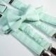 Mint bow tie and Suspender Set for baby/toddler/teen/adult/Men
