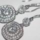 Crystal Bridal Earrings, Wedding Cubic Zirconia Chandelier Earrings, Sparkly Dangle Earrings, Bridal Statement Earrings, Wedding Jewelry