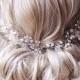Pearl Hair Vine Pearl And Crystal Wedding Hair Piece Pearl Wedding Hair Vine Bridal Hair Piece Pearl Bridal Hair Vine