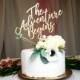 Wooden Wedding Cake Topper Ideas 