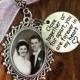 Memorial Wedding Bouquet Photo charm - Carry the memory of your loved ones Locket - Great gift for Bride DIY or Custom Made