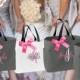 Bridesmaid Gift, 4 Personalized Tote Bag, Bridesmaid Gifts (Set of 4) Monogrammed Tote, Bridesmaid Tote, Personalized Tote (ESS1)