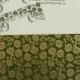GREEN MATTE FLORAL THEMED - SCREEN PRINTED WEDDING INVITATION : CD-810D 