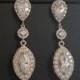 Crystal Bridal Earrings, Cubic Zirconia Marquise Earrings, Chandelier Wedding Earrings, Crystal Dangle Earrings, Bridal Jewelry Prom Jewelry