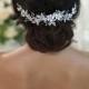 Wedding hair accessories Bridal hair piece Wedding headband Crystal hairpiece Rhinestone headpiece Flower Bridal Headpiece With Crystals
