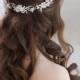 Flower Bridal hairpiece Wedding headpiece Bridal headband Bridal hair piece Bridal headpiece Wedding Back Headpiece Wedding hair accessories