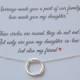Gift for new daughter in law, From mother in law, daughter in law POEM, wedding gift, birthday gift, connecting circles necklace