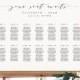 Seating Chart Template, Printable Wedding Seating Sign, 100% Editable, INSTANT DOWNLOAD, Table Assignment, Escort, 18x24 & 24x36 #037-220SC