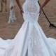 Luxurious Cap Sleeves V-Neck Ruffles Wedding Dresses 