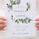 Greenery Wedding Invitation Template Fern Leaves Printable Wedding Invitation DIY Templett PDF Instant Download Editable Rustic Wedding 02