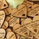 Save The Date Wooden Heart Magnets - Rustic Wedding- Wedding Magnet-  Personalised Wedding stationary- Wedding Invite-Cutomised
