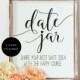Date Night Ideas Sign, Wedding Date Night Advice, Date Night Card, Wedding Sign Printable, Bridal Shower Game, Instant Download, WLP-SOU 566