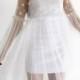 Transparent dress, tulle dress, mesh dress, polka dot dress, boudoir dress, sheer dress, over dress, white dress, summer dress, formal dress
