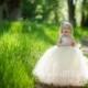 Ivory Flower Girl Dress Floor Length Flower Girl Dress for Wedding, Full Length