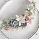 Flower hair piece, Bridal flower clip, Flower Bridal headpiece, Wedding hair vine