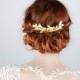 Bridal Hair Accessoires, Vintage Wedding, Woodland Bride, Prom Hair, Greek Goddess, Wedding Hair Accessories, Bridal Hair Comb Gold, 2018