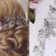 Wedding hair comb Gold Crystal Hair Vine, Bridal Crystal Hair Vine, Wedding Hair Accessories Bridal Crystal Gold Hairpiece Wedding headpiece