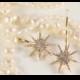 Star Hair Clip Gold Great Gatsby Wedding Band Snowflake Star Hair Piece Pin Bridal Star Headpiece Starry Fairy Bridal Hair Comb Elsa Crystal