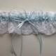 Blue & White Wedding garter