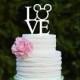 Mickey LOVE Wedding Cake Topper - Mickey Anniversary Cake Topper
