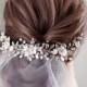 Abri Stylish Bridal Floral Hairpiece with Sakura Blooms and Crystals by TopGracia