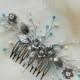 Something blue flower Bridal Hair Accessories