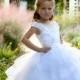 White Flower girl dress Lace flower girl dresses First Communion Baptism Special occasion Princess Dress Birthday Dress Toddler girl dress