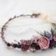 Lavender Flower Crown, Mauve Crown, Boho Floral Headband, Bridal Crown, Purple Wedding Floral Crown, Delicate Headpiece, Flower Girl Halo