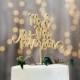 Personalized Wedding Cake Topper - Mr and Mrs Cake Topper - Rose Gold, Silver