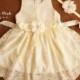 Ivory Lace Girl Dress, Rustic Flower Girl Dress, Junior Bridesmaid, Country Flower Girl Dress, Flower Girl Dress, Baby Toddler Lace Dress