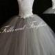 Grey Corset Flower Girl Dress / Silver Grey Bridesmaid Dress / Prom Dress / Formal Dress / Princess Dress / Girls Dresses / Wedding Dress