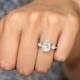 3.90 ct. Center Engagement Ring-Antique Cushion Cut Diamond Simulant-Bridal Ring-Wedding Ring-Anniversary Ring [3714]