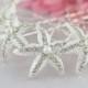 Starfish Hair Pins, Wedding Hair Pins, Wedding Hair Pins, Swarovski Pearls, Rhinestone Hair Pins, Crystal Hair Pin,  Bridal Hair Pins