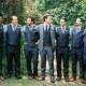 Blue And Grey Groomsmen Outfits. Vests Only. Brown And Blue Groomsmen Suits 